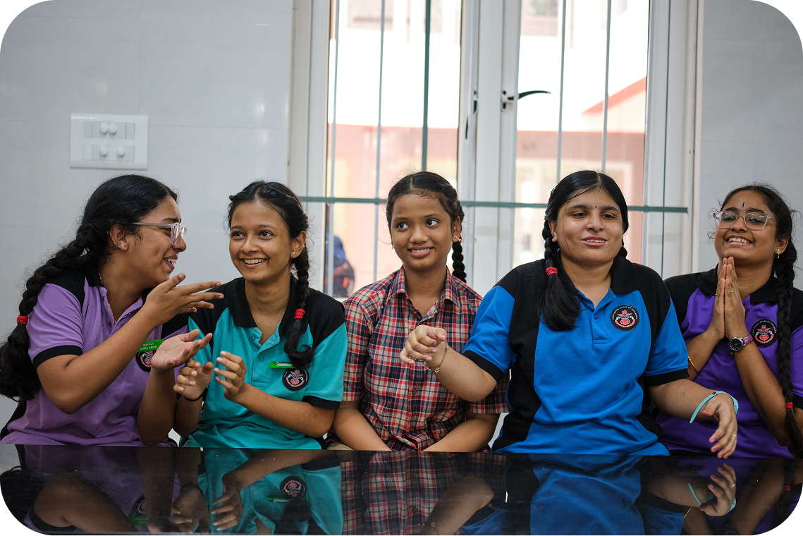 Students at Lady Andal Open School